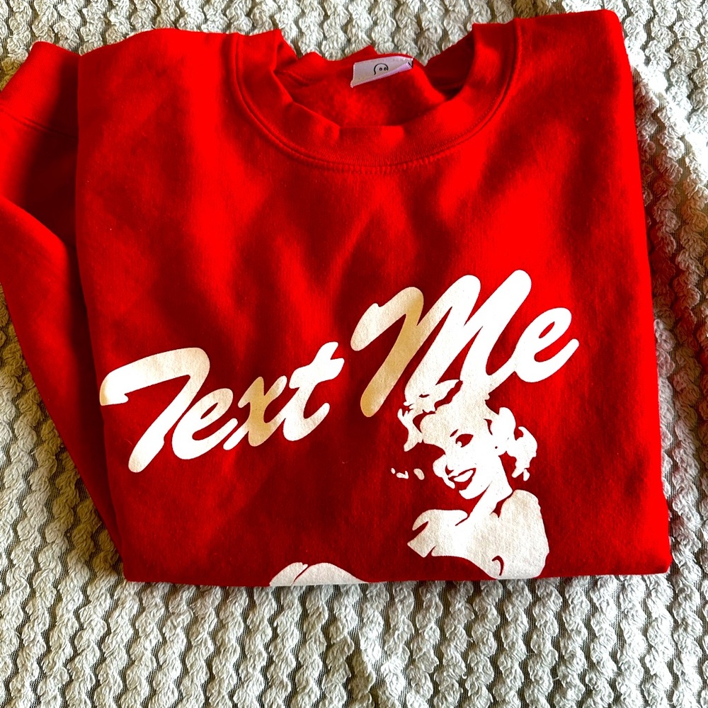 LONELY GHOST - text me when you get lonely crew LARGE